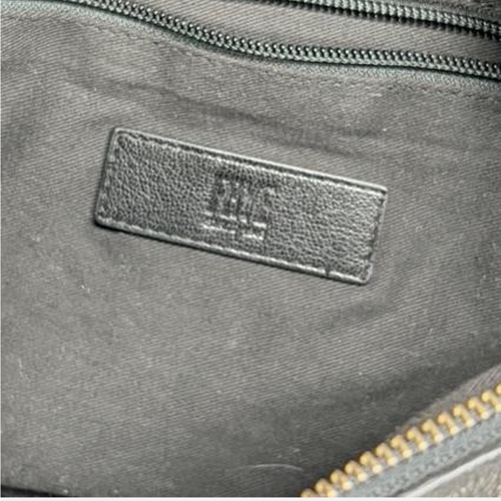 Frye Black Leather Crossbody Bag with Gold Buckles - Picture 3 of 12